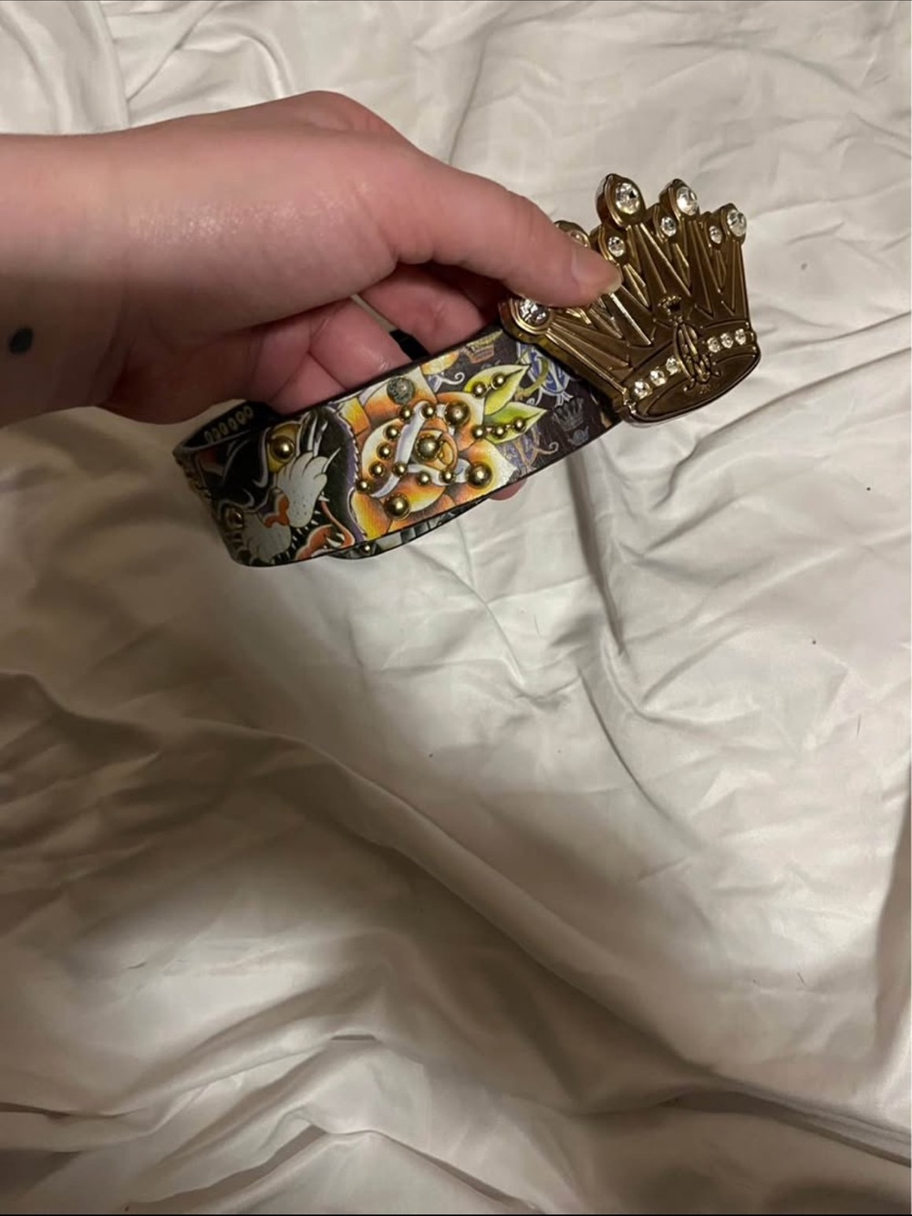 Vintage Christian Audigier belt